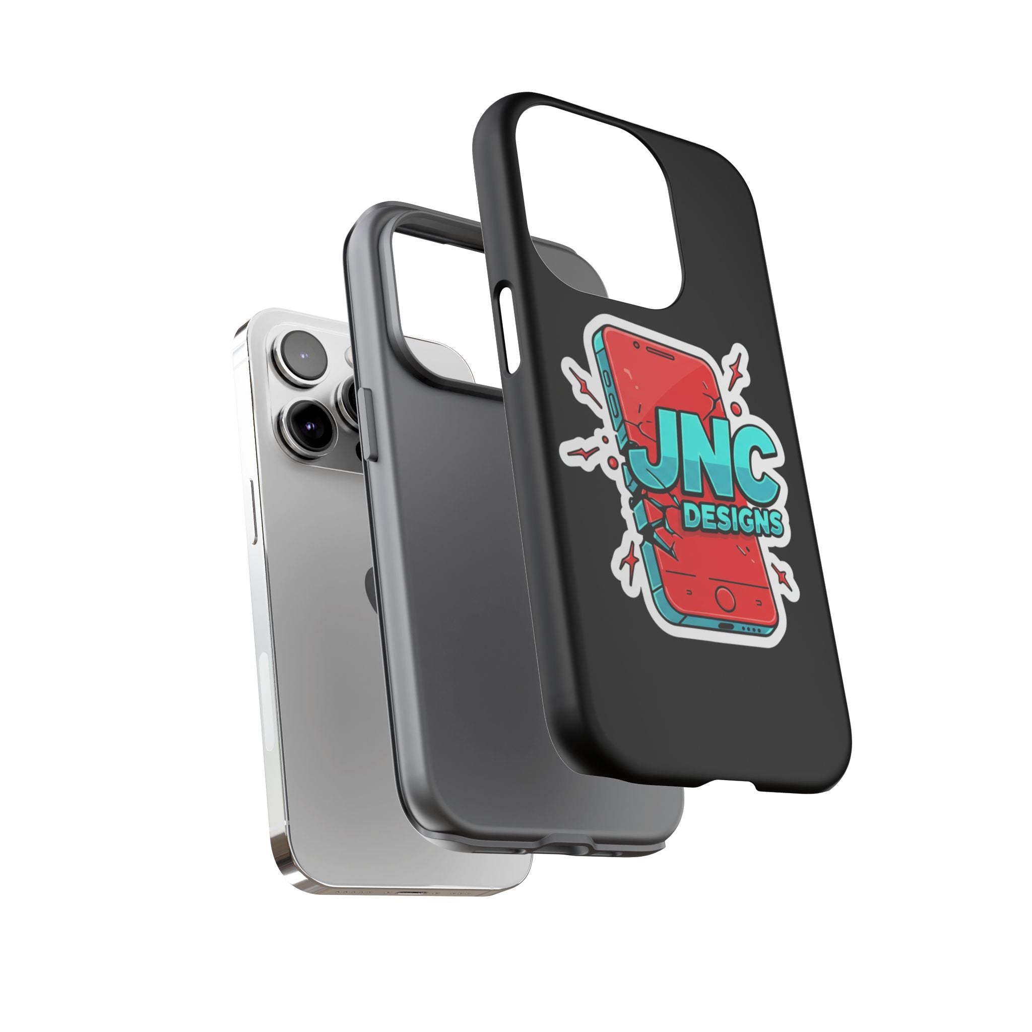 Apple iPhone JNC Black Tough Silicone Case