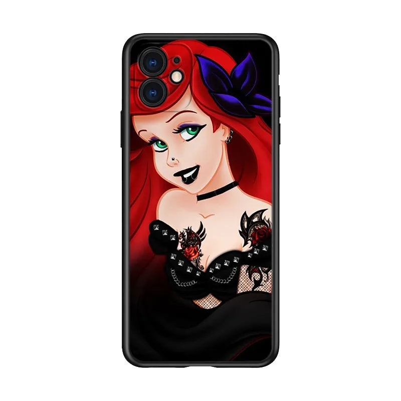 Apple iPhone Bad Princess Ariel Goth Silicone Case