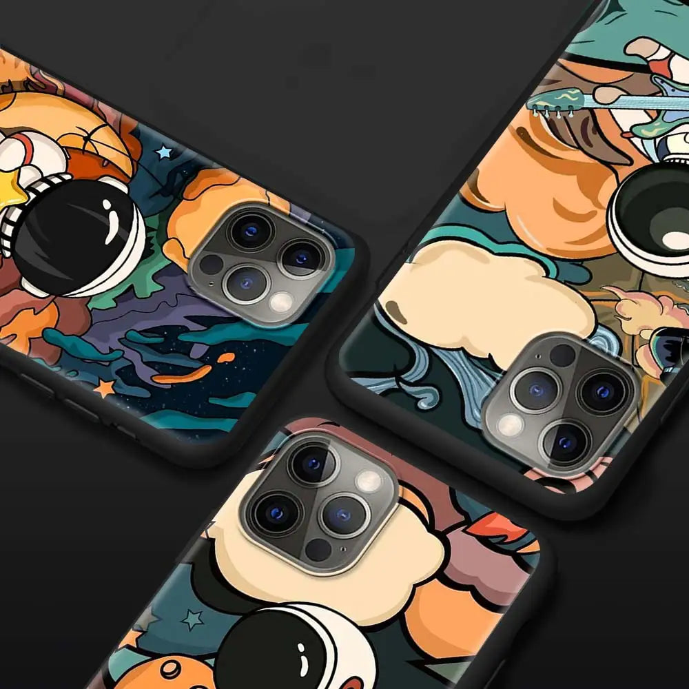 Apple iPhone Cosmic Astronaut 3 Silicone Case