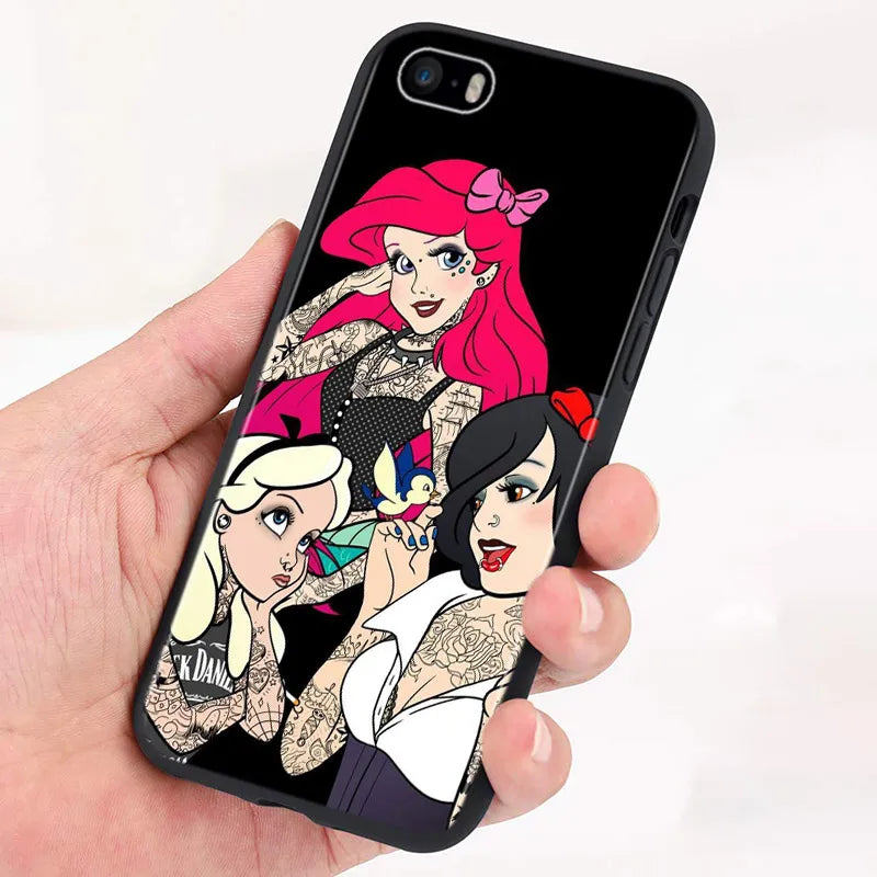 Apple iPhone Bad Princess Ariel Goth Silicone Case