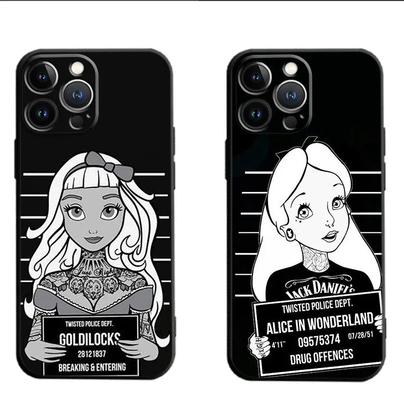 Apple iPhone Alice & Goldilocks Mugshot Silicone Case