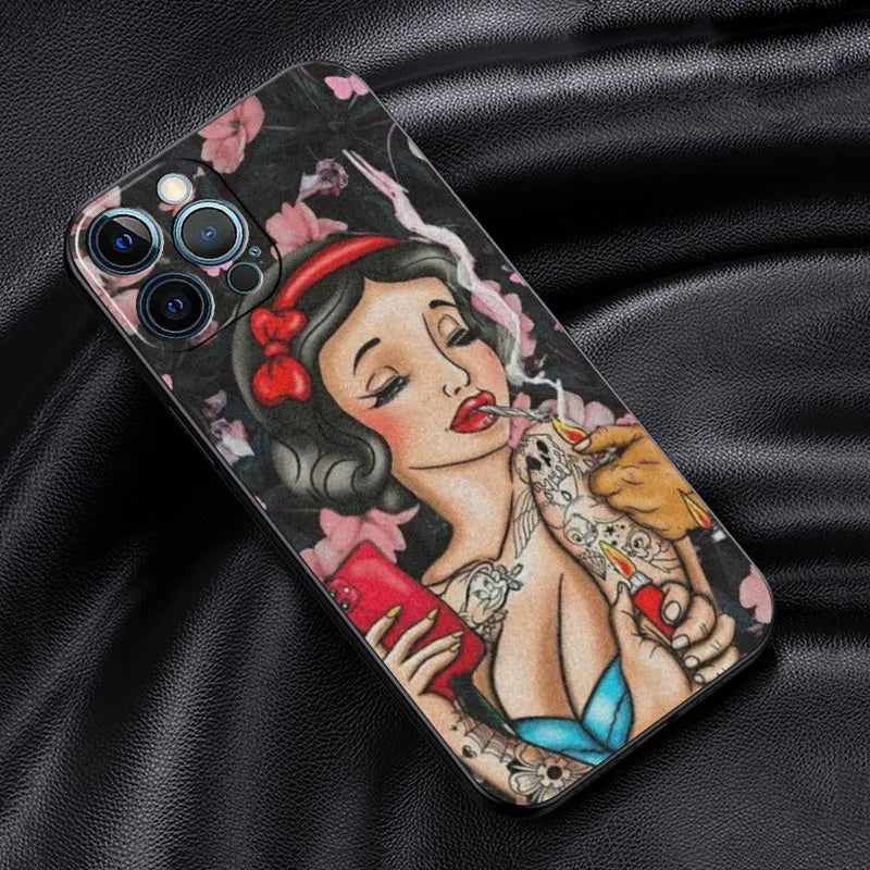 Apple iPhone Bad Princess Alice & Snow White Silicone Case
