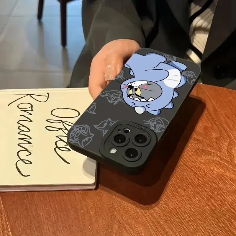 Apple iPhone Tom & Jerry Tail Silicone Case