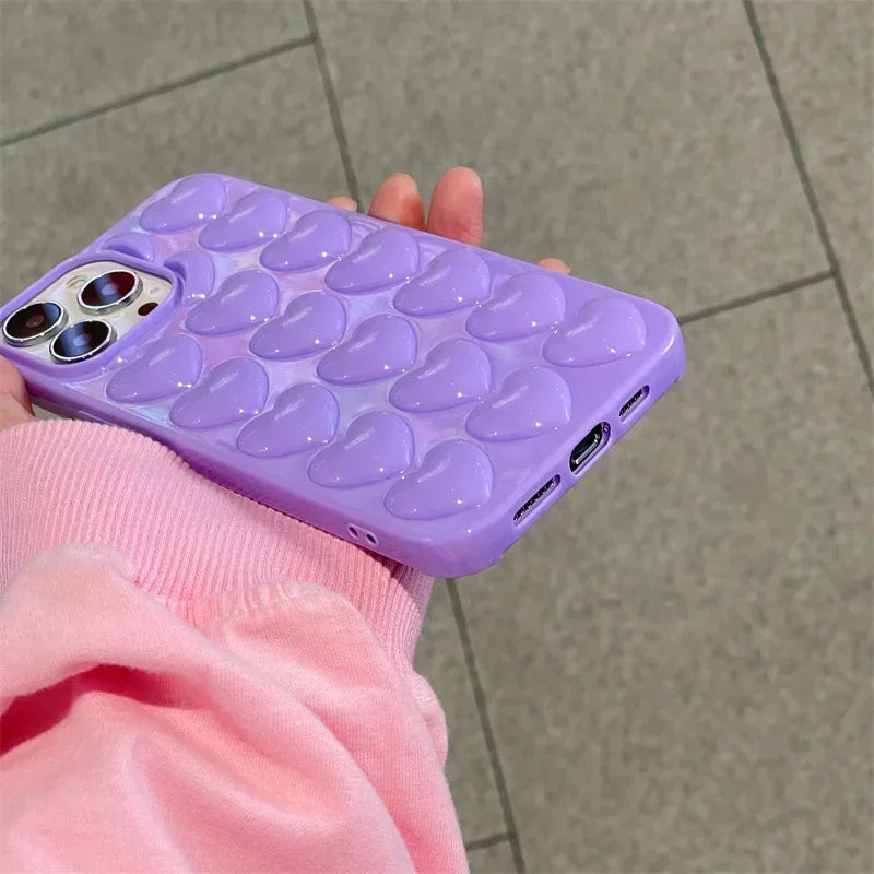 Apple iPhone Love Hearts Silicone Case