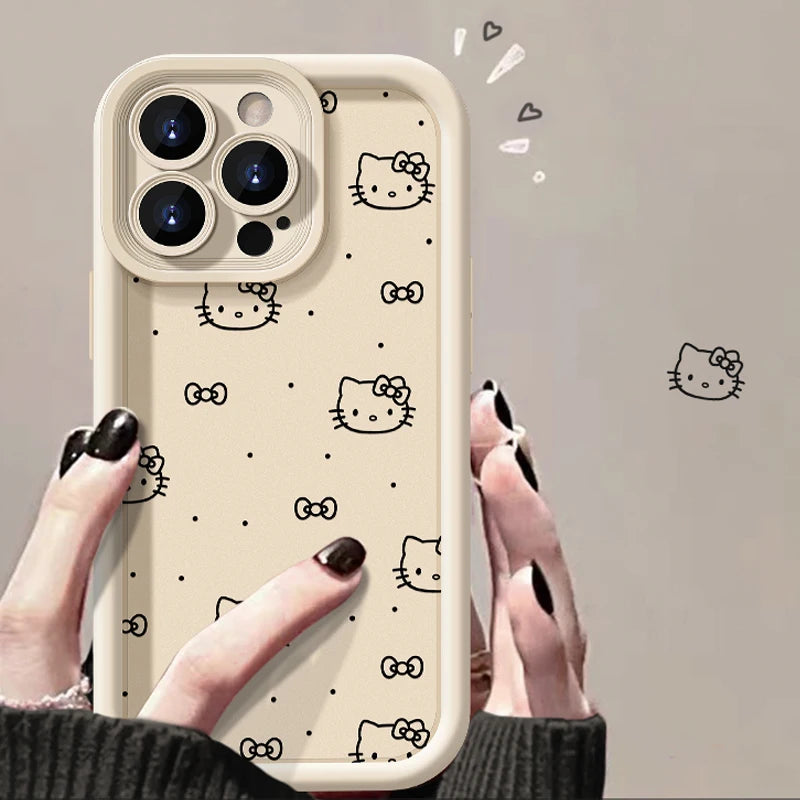 Apple iPhone Hello Kitty w/ Mirror Silicone Case