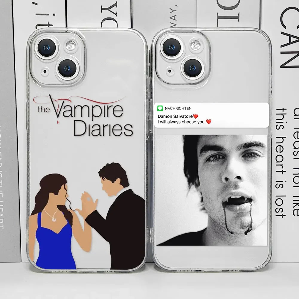 Apple iPhone Vampire Diaries Always Damon Silicone Case
