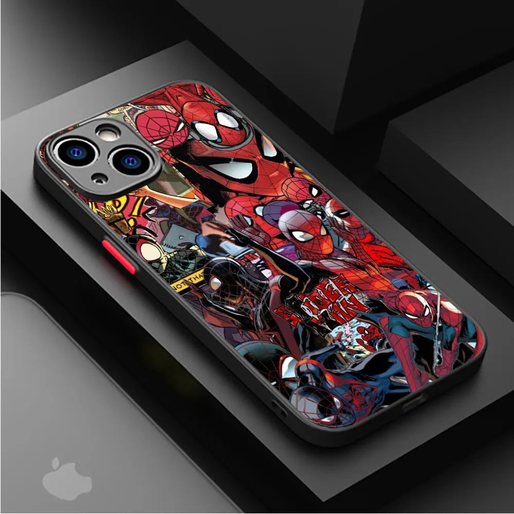 Apple iPhone Spiderman Black Suit Silicone Case