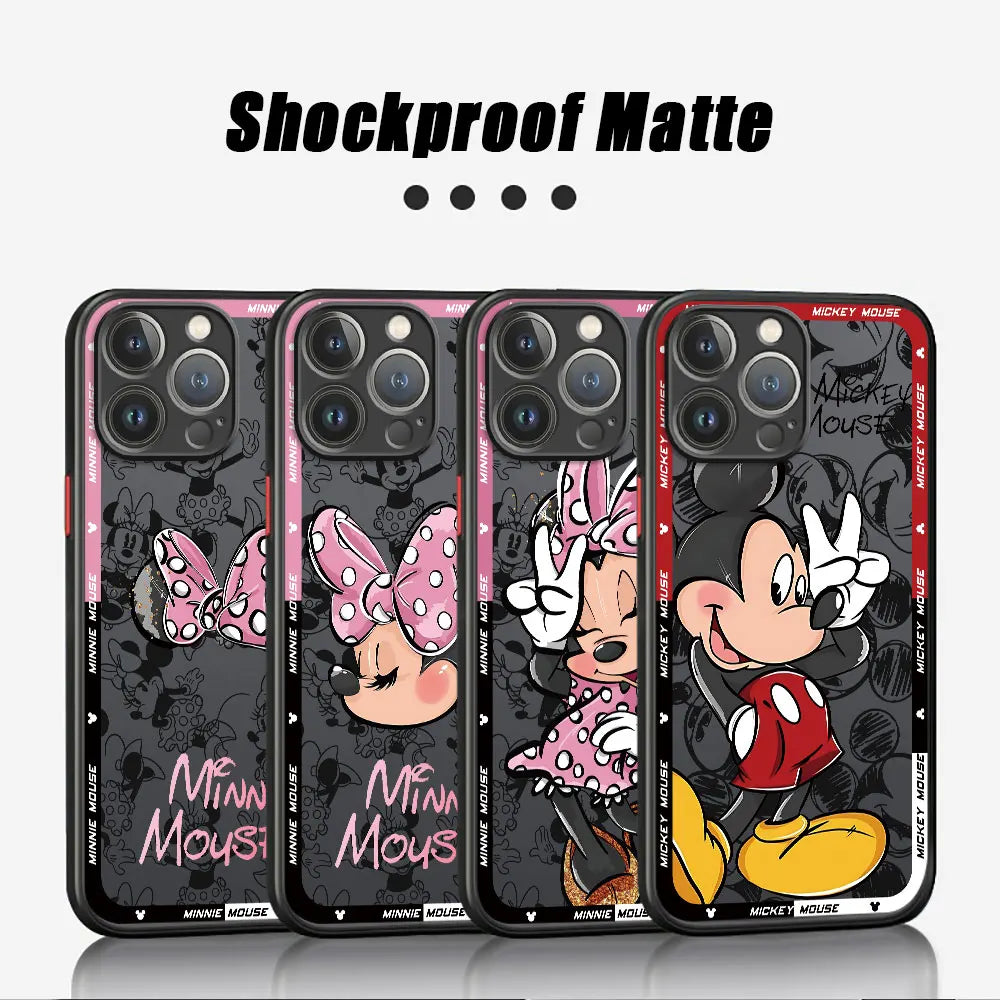 Apple iPhone Mickey & Minnie Peace Silicone Case