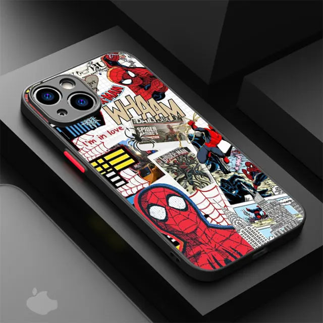 Apple iPhone Spiderman Black Suit Silicone Case