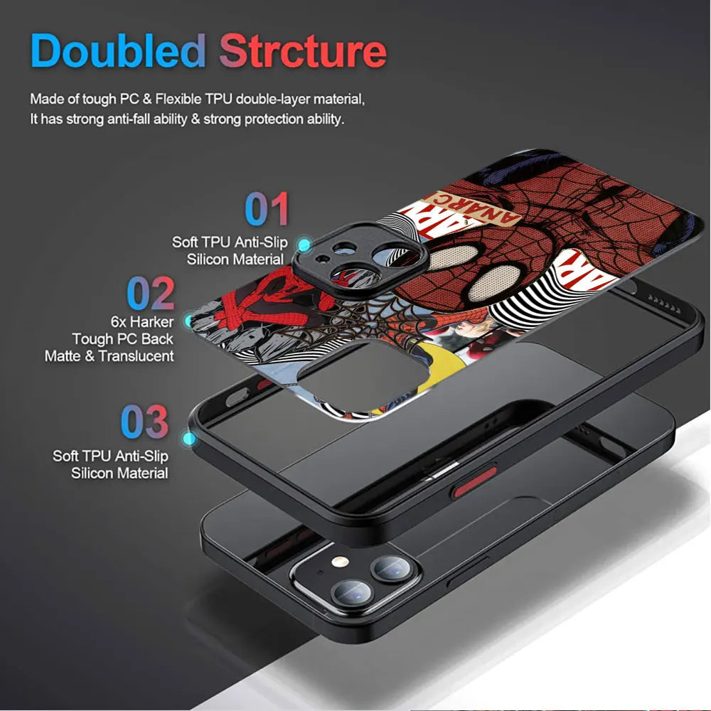 Apple iPhone Spiderman Black Suit Silicone Case