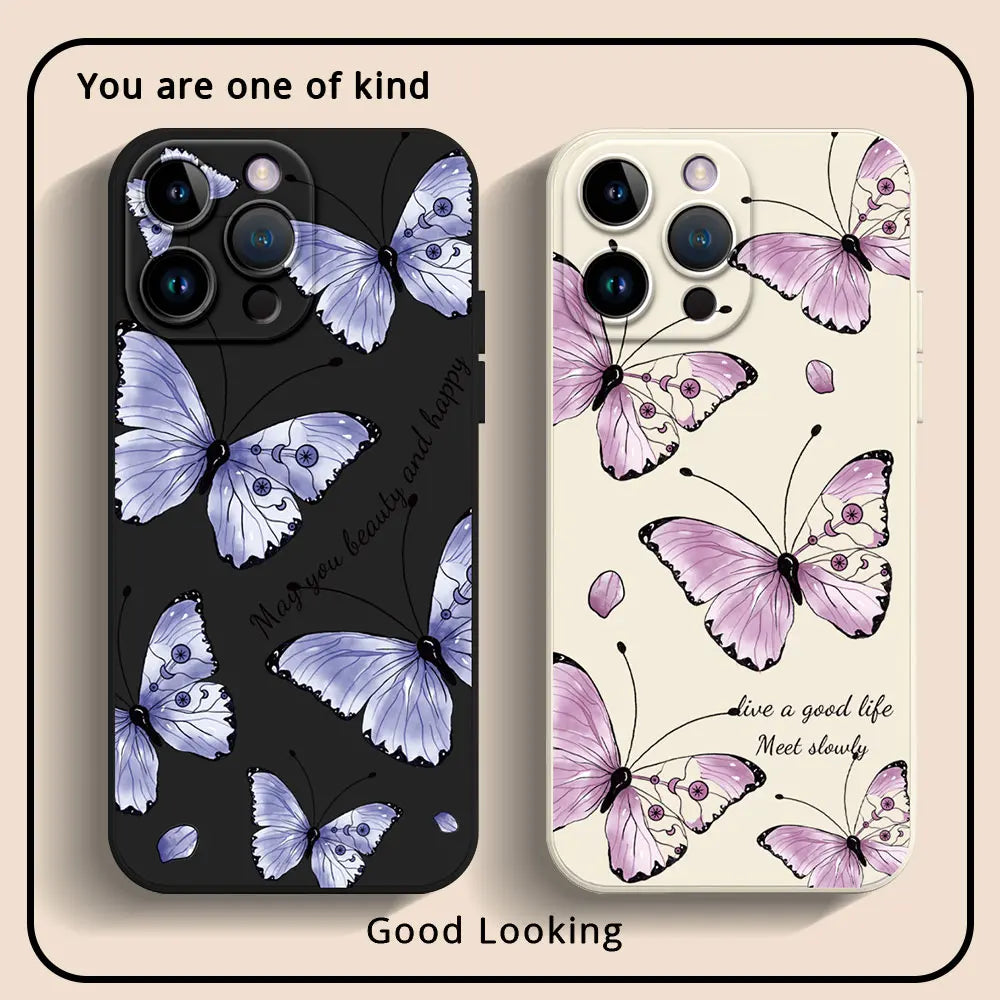 Apple iPhone Beautiful Butterfly Silicone Case