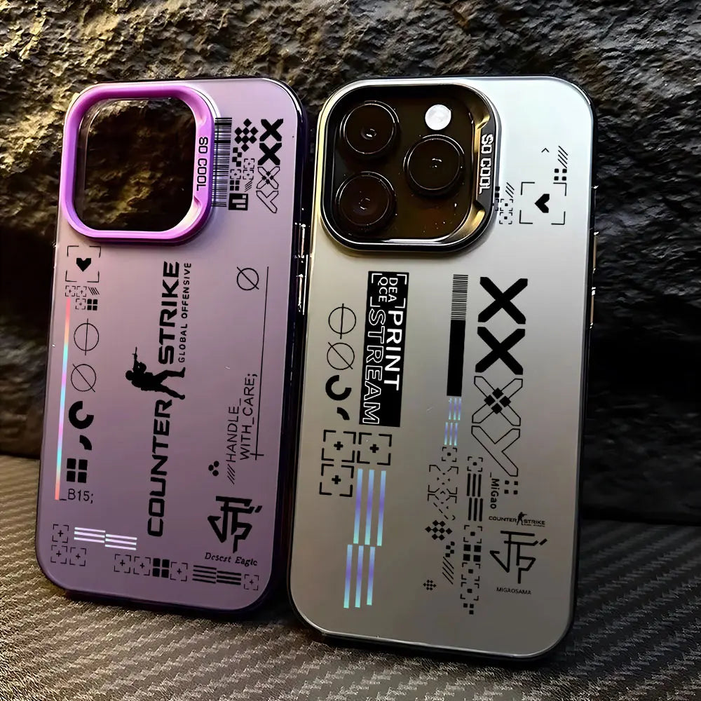 Apple iPhone CSGO Blue Silicone Case