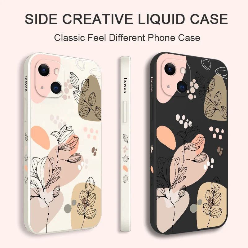 Apple iPhone Floral Green Silicone Case