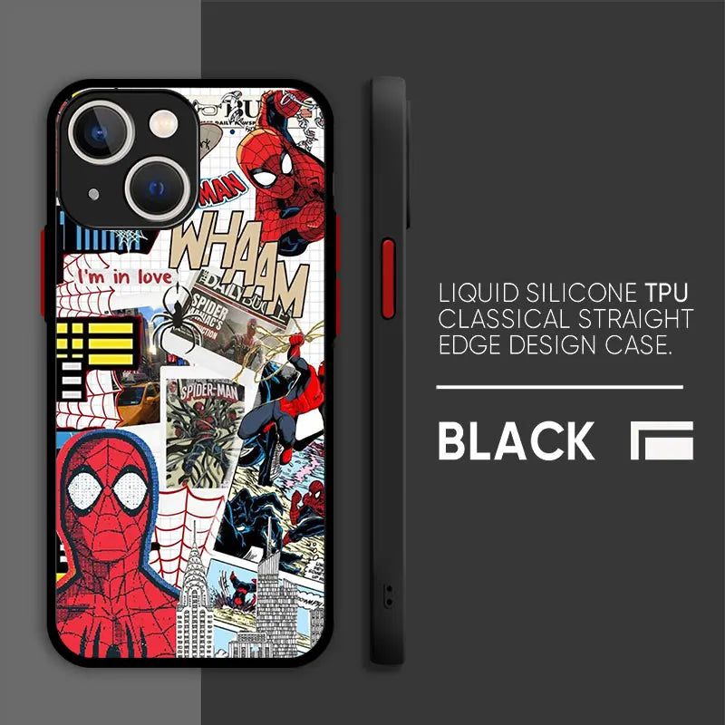 Apple iPhone Spiderman Black Suit Silicone Case