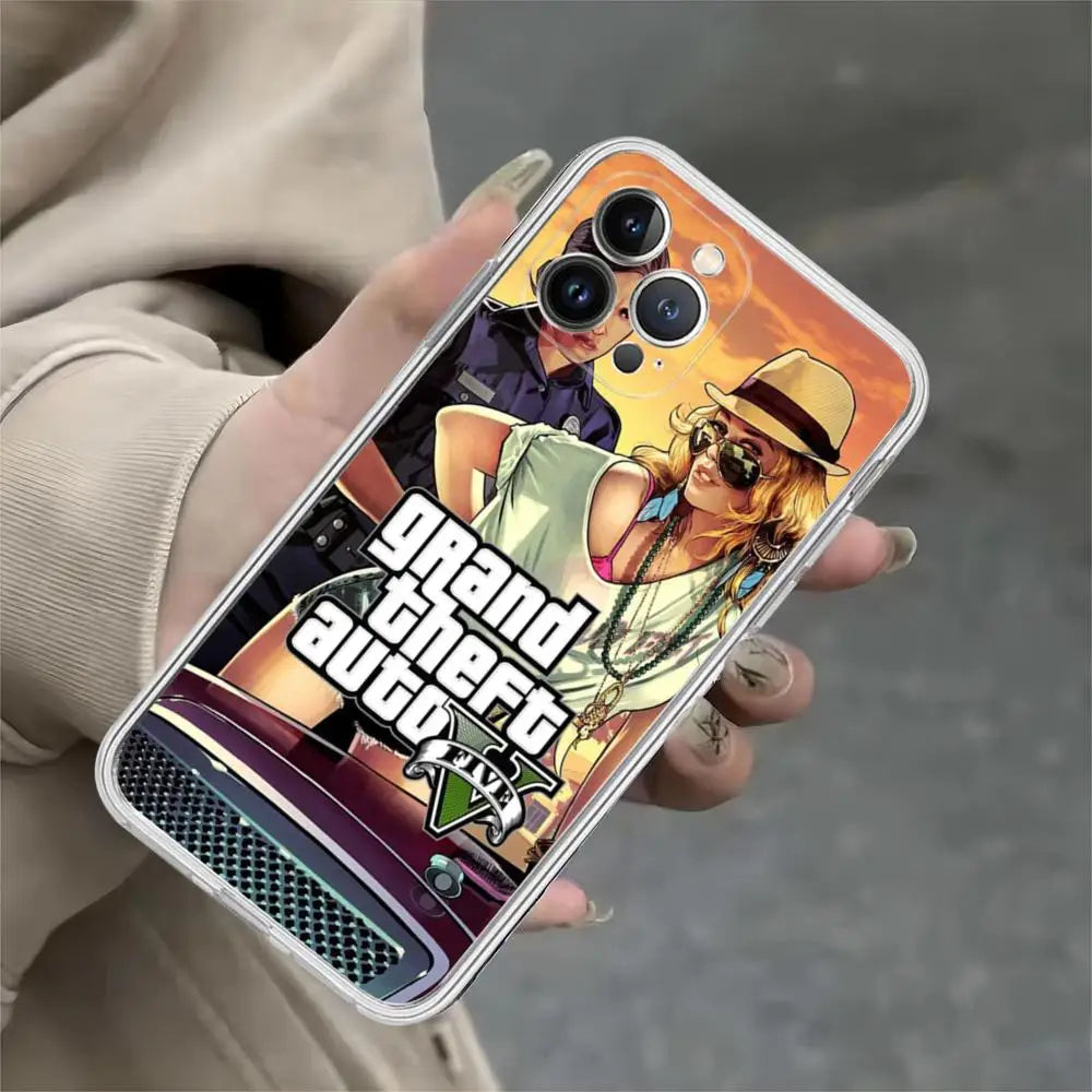 Apple iPhone GTA Trevor & Michael Silicone Case