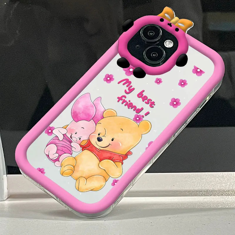 Apple Phone Winnie Eeyore & Piglet Silicone Case