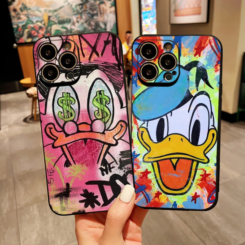 Apple iPhone Scrooge & Mickey Silicone Case