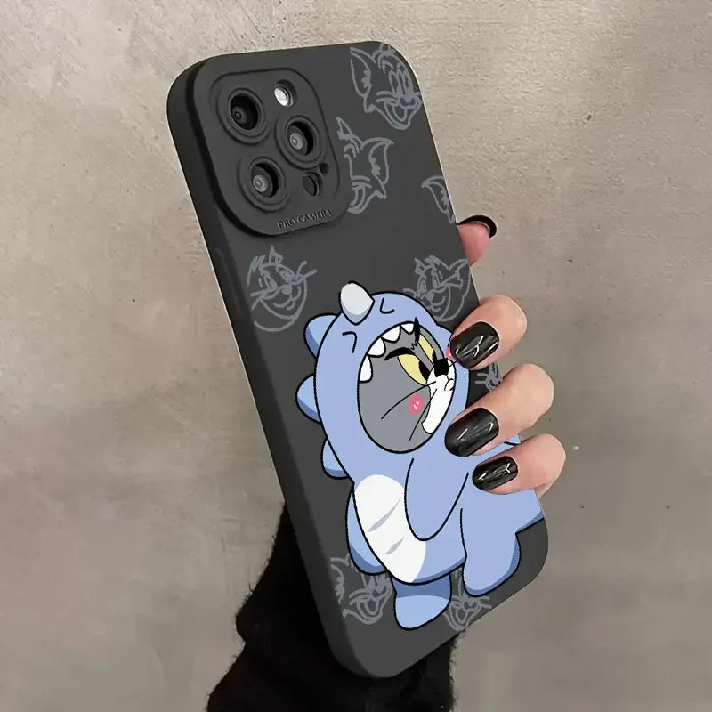 Apple iPhone Tom & Jerry Tail Silicone Case