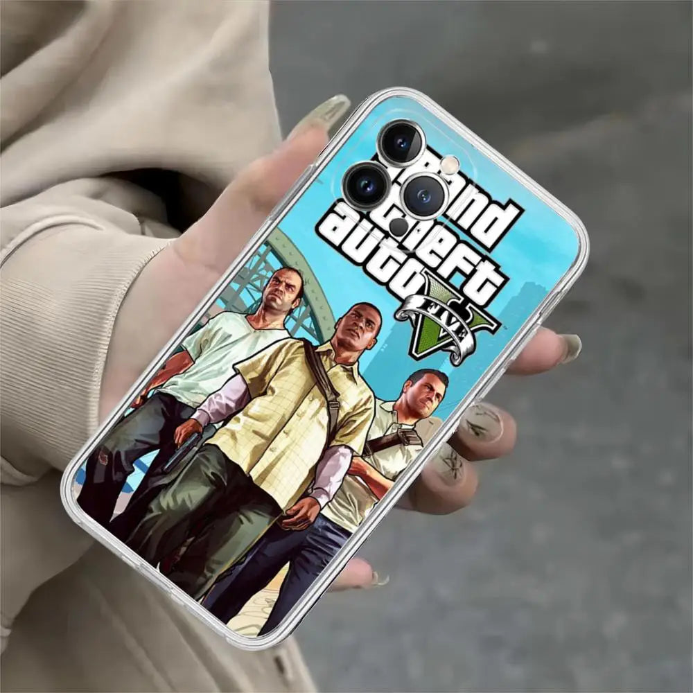 Apple iPhone GTA V Michael Silicone Case