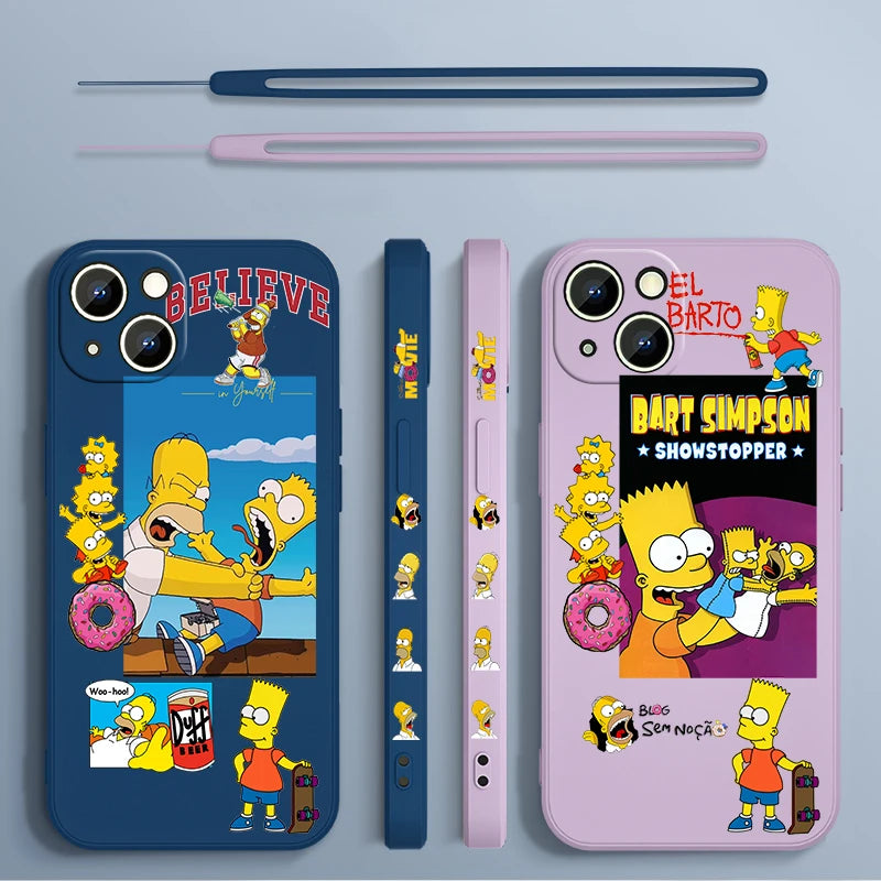 Apple iPhone Simpsons Chokehold Silicone Case
