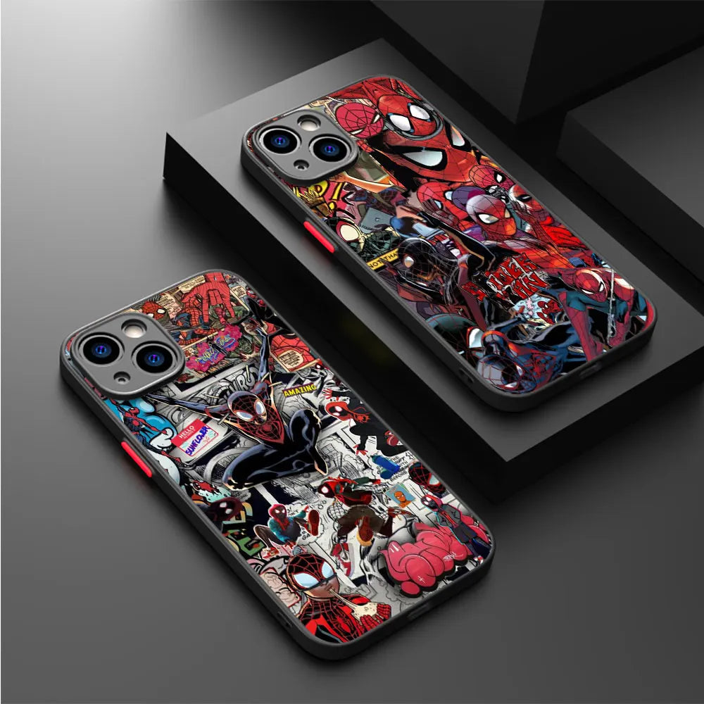 Apple iPhone Spiderman Black Suit Silicone Case