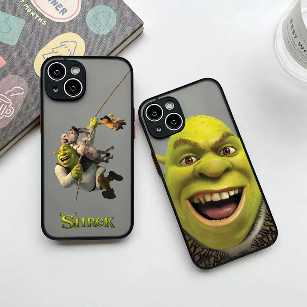 Apple iPhone Shrek Gingerbread Man Silicone Case