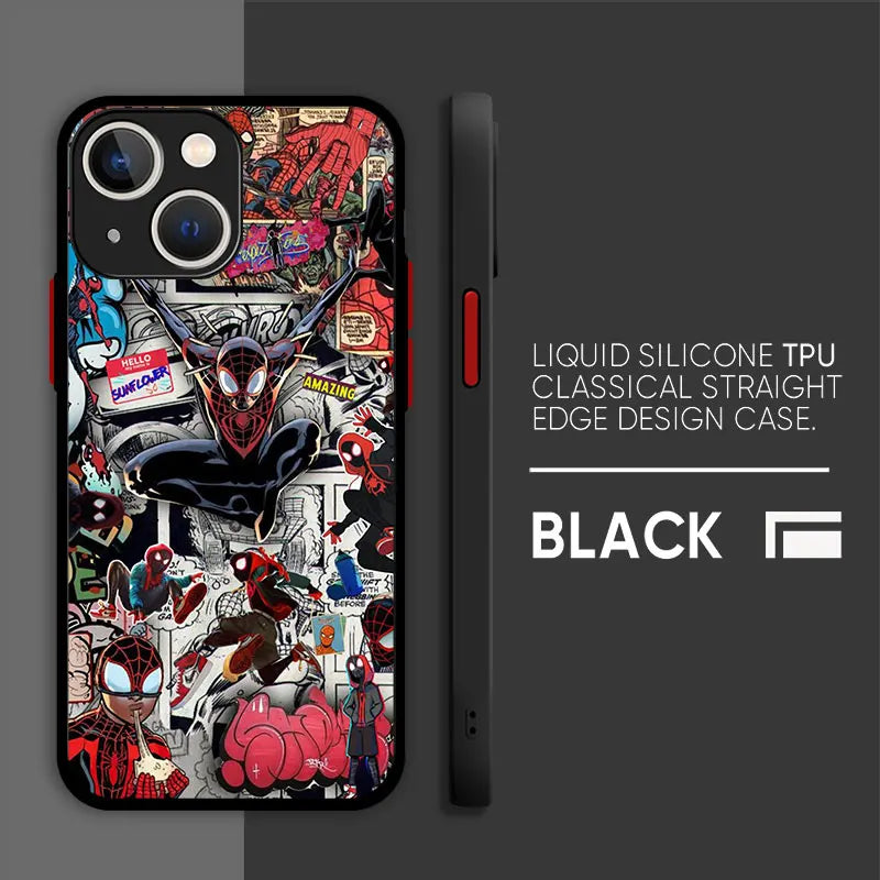 Apple iPhone Spiderman Black Suit Silicone Case