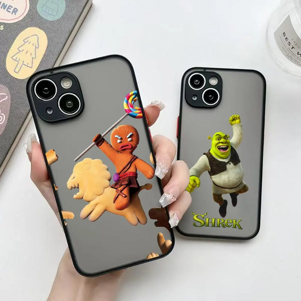 Apple iPhone Shrek Gingerbread Man Silicone Case