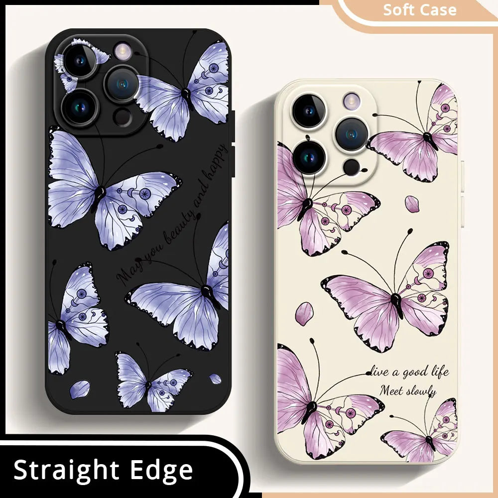 Apple iPhone Beautiful Butterfly Silicone Case