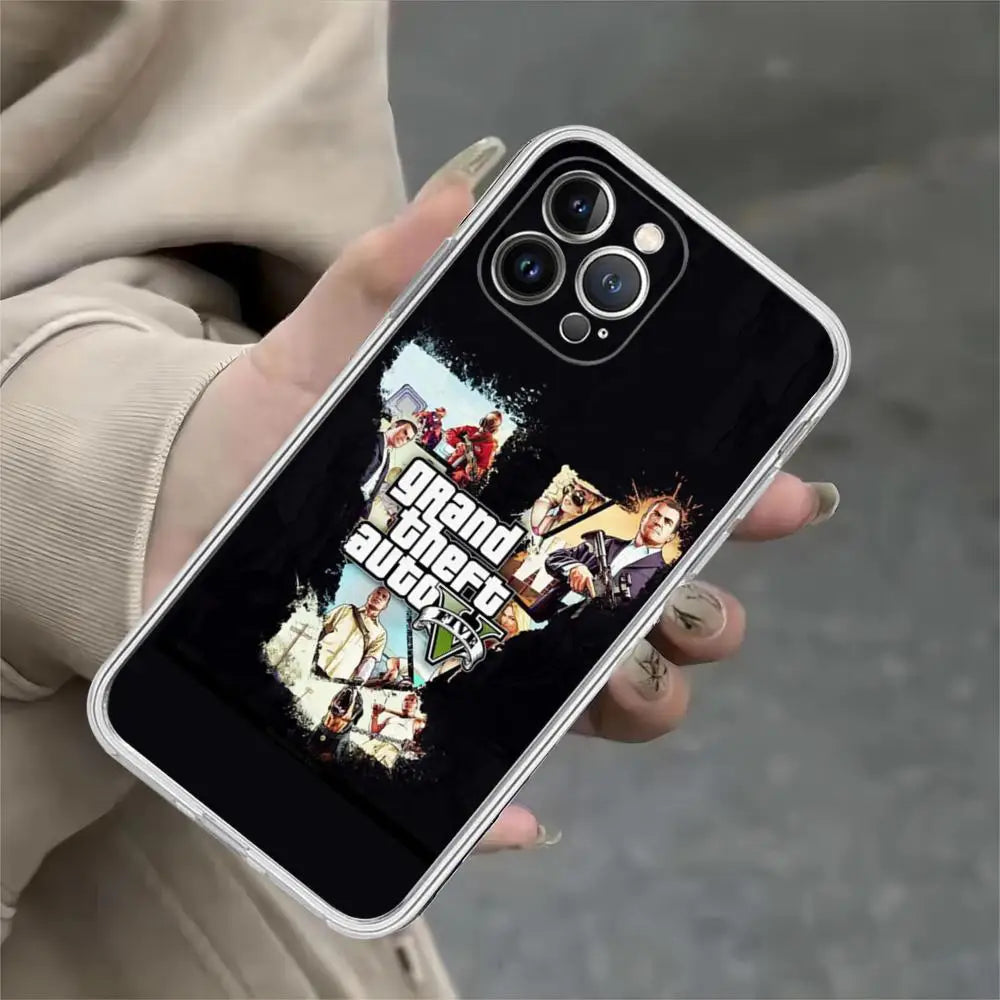 Apple iPhone GTA V Michael Silicone Case