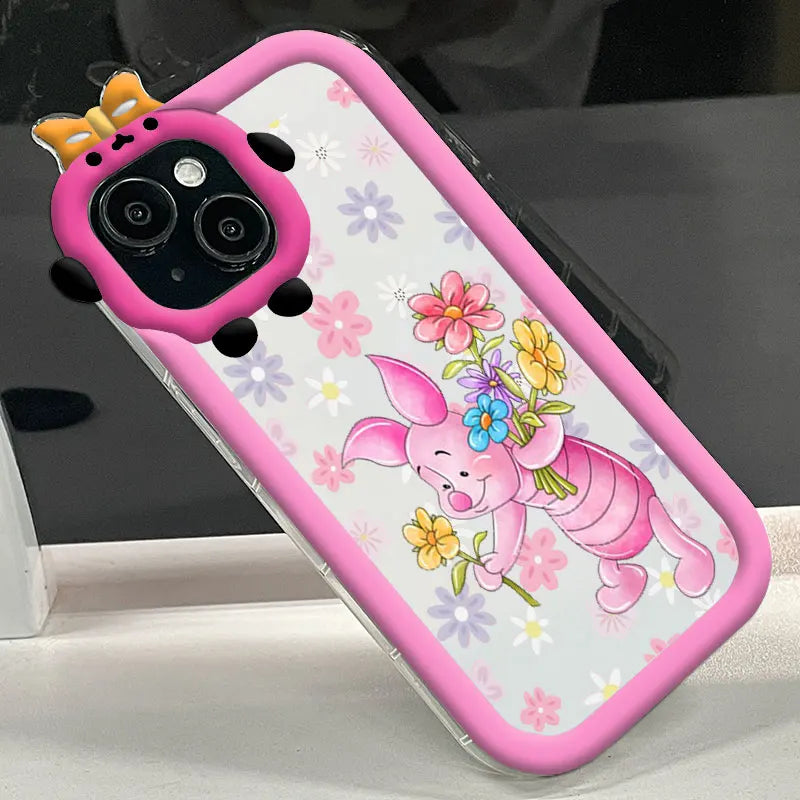 Apple Phone Winnie Eeyore & Piglet Silicone Case