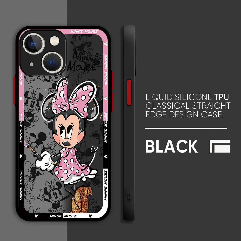 Apple iPhone Mickey & Minnie Peace Silicone Case