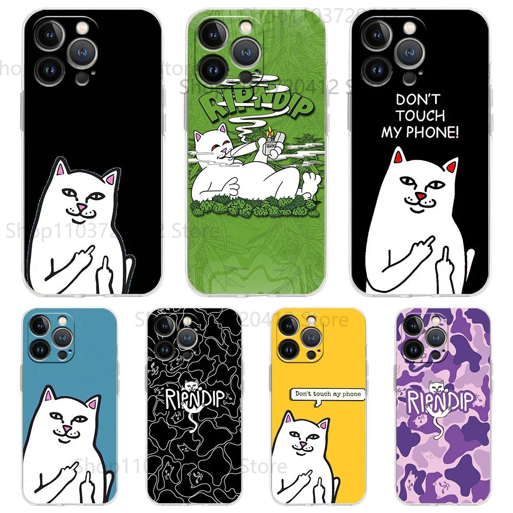 Apple iPhone RipnDip Green/Purple Silicone Case