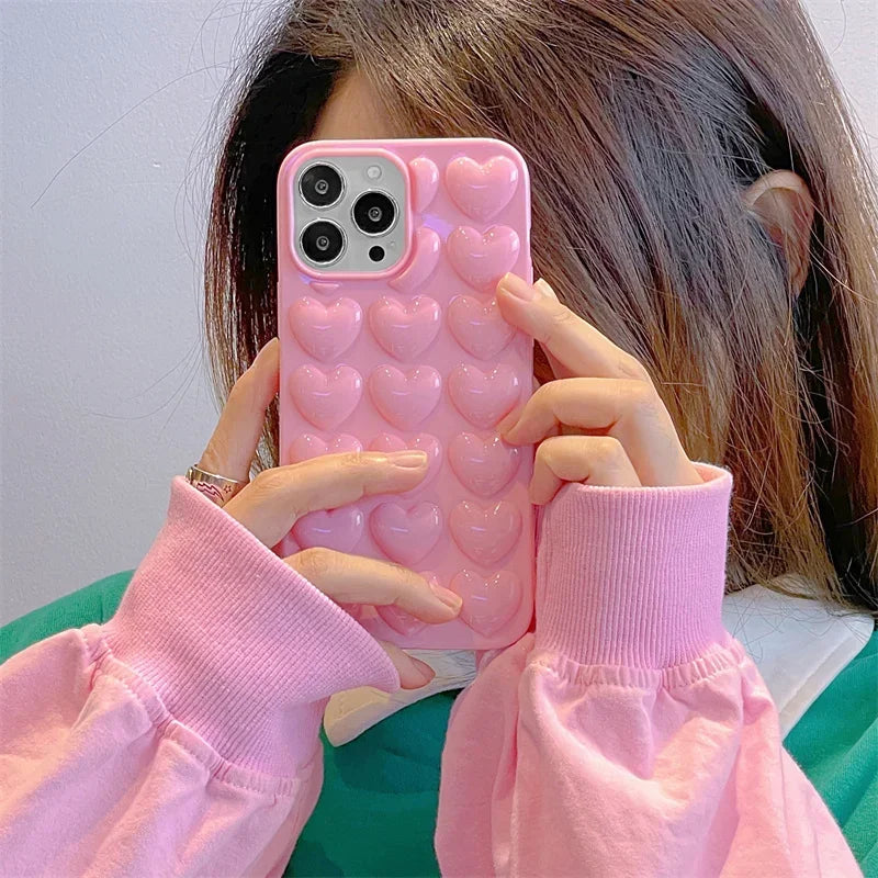 Apple iPhone Love Hearts Silicone Case