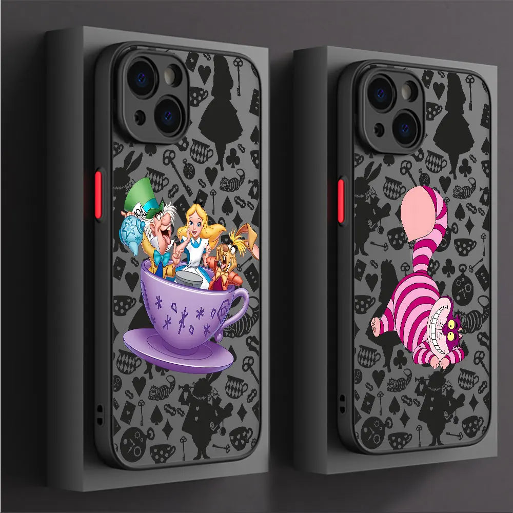Apple Phone Alice in Wonderland Cup Silicone Case