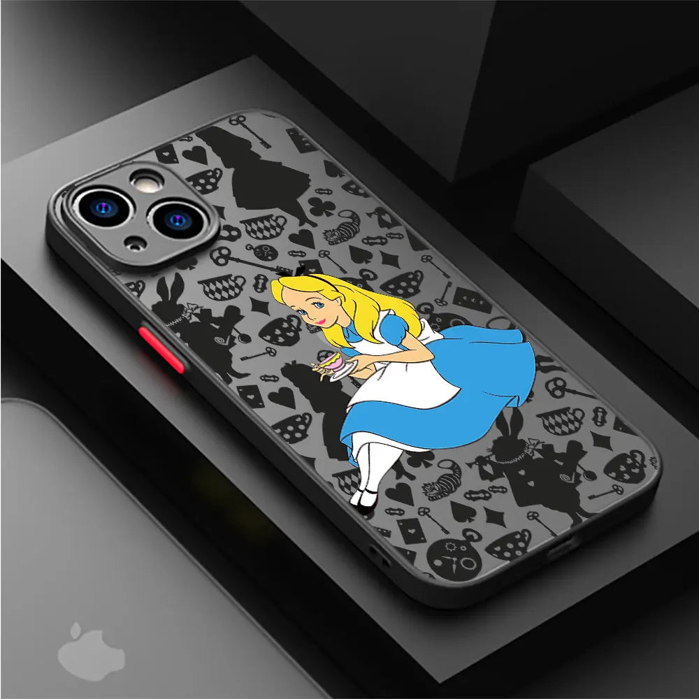Apple Phone Alice in Wonderland Cup Silicone Case
