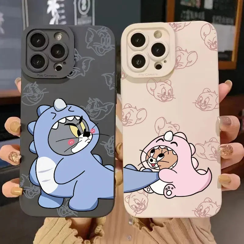 Apple iPhone Tom & Jerry Tail Silicone Case