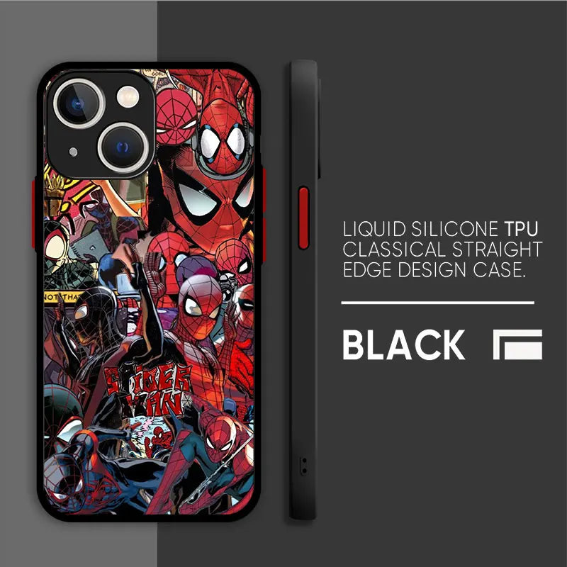 Apple iPhone Spiderman Black Suit Silicone Case