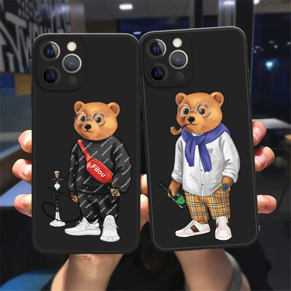 Apple iPhone Ralphy Bear Fur Silicone Case