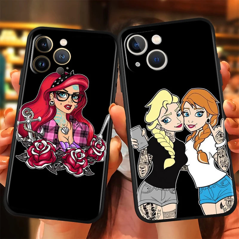 Apple iPhone Elsa & Snow White Silicone Case