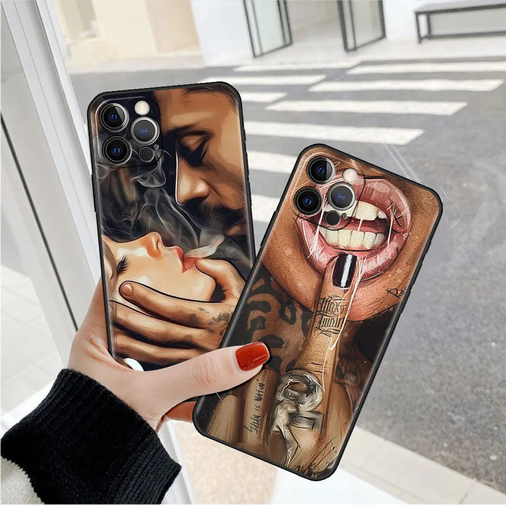 Apple iPhone Bad B Peachy Silicone Case