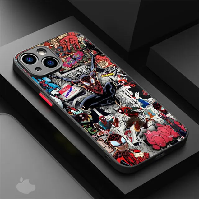 Apple iPhone Spiderman Black Suit Silicone Case