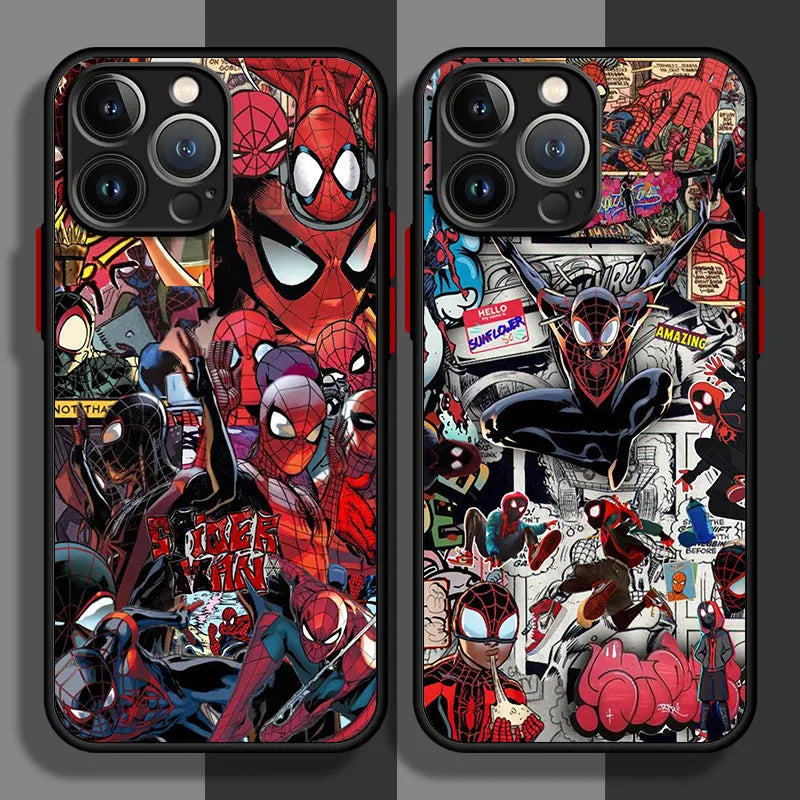 Apple iPhone Spiderman Black Suit Silicone Case