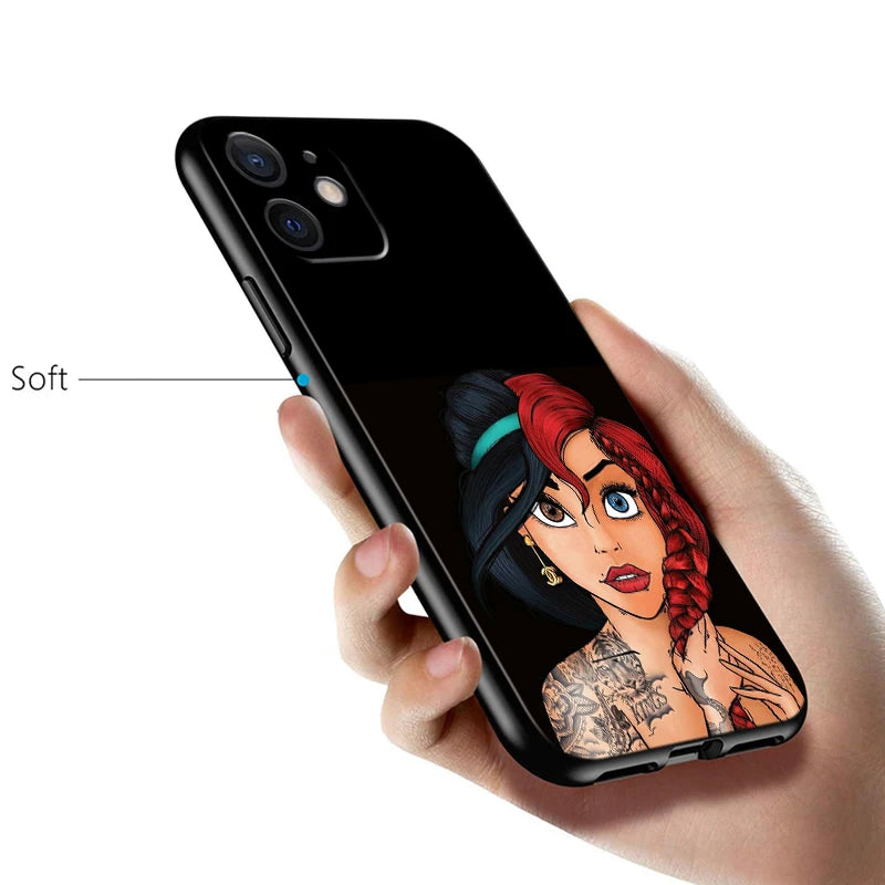 Apple iPhone Bad Princess Ariel Silicone Case
