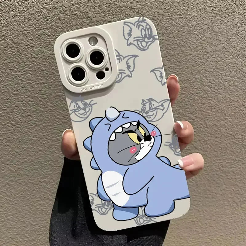 Apple iPhone Tom & Jerry Tail Silicone Case