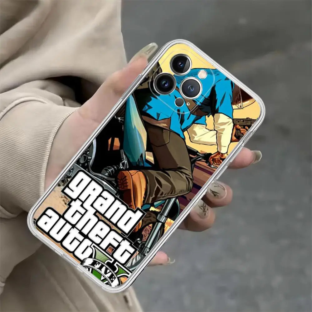 Apple iPhone GTA V Michael Silicone Case