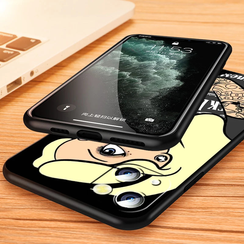 Apple iPhone Bad Princess Ariel & Belle Silicone Case