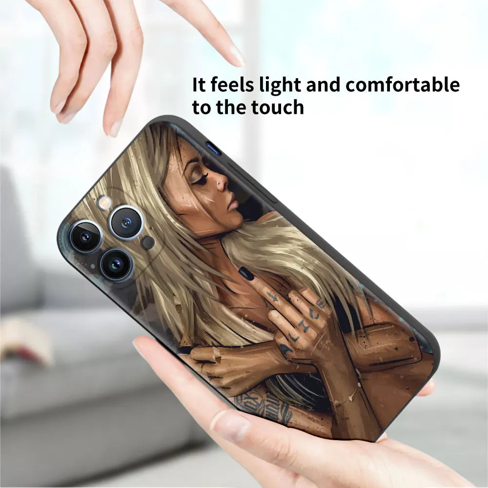 Apple iPhone Bad B Cigarette Silicone Case