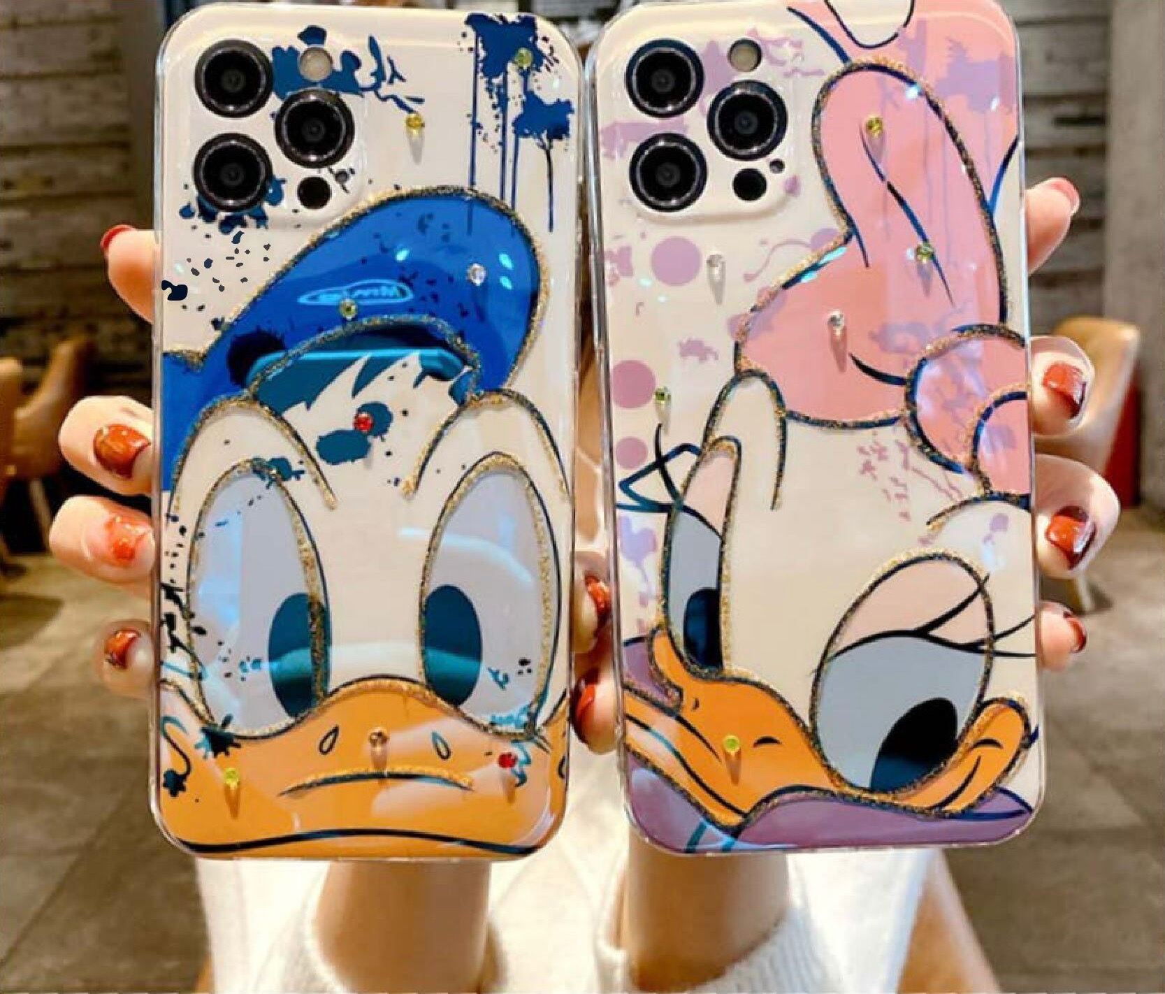 Apple iPhone Donald & Daffy Paint Silicone Case