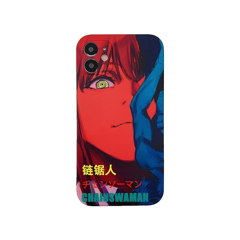 Apple iPhone Chainsaw Man Denji Hard Silicone Case